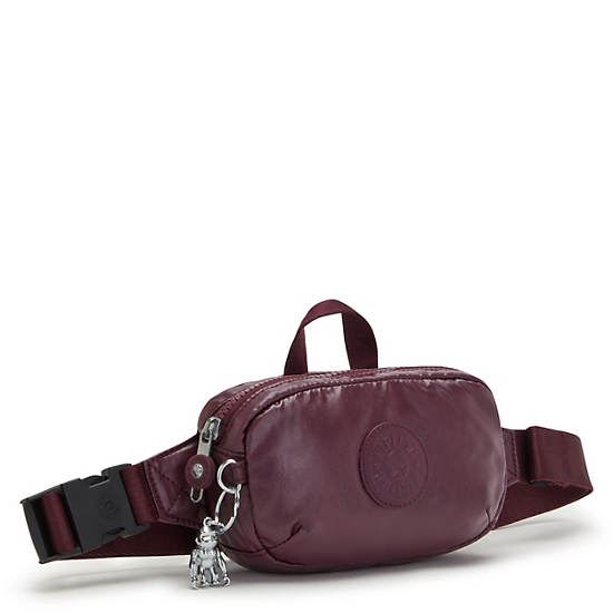 Kipling Alys Metallic Bel Çantası Bordo | TR 2213XY